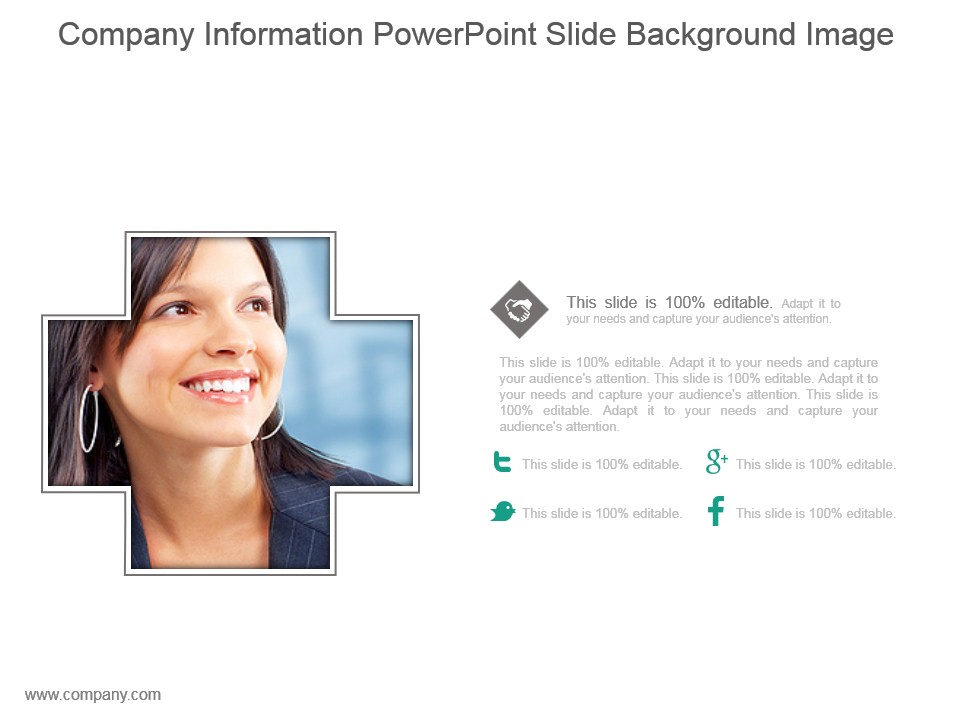 Company Information Powerpoint Slide Background Image