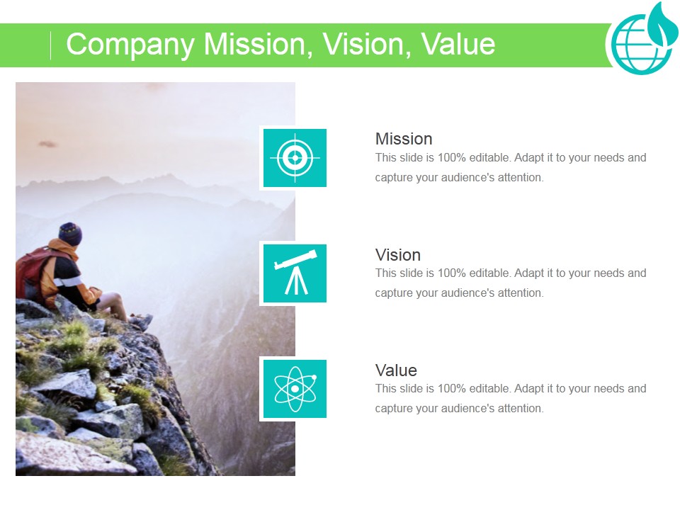 Company Mission Vision Value Ppt PowerPoint Presentation Information