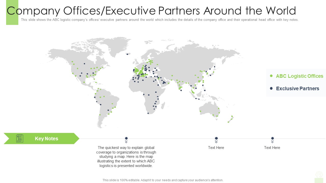 Company Offices Executive Partners Around The World Ppt Styles Shapes PDF