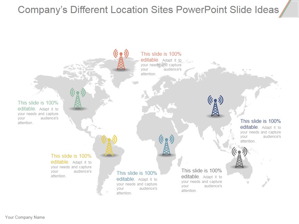 Companys Different Location Sites Ppt PowerPoint Presentation Professional