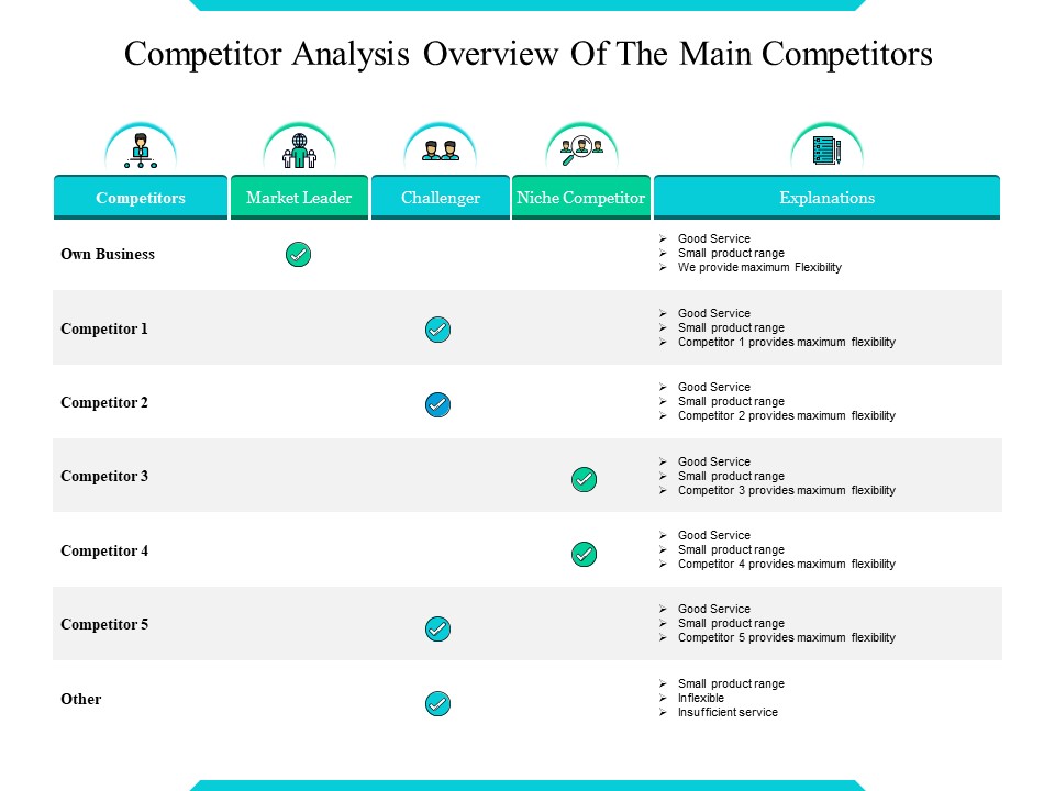 Competitor Analysis Overview Of The Main Competitors Ppt PowerPoint Presentation Infographics Layout Ideas