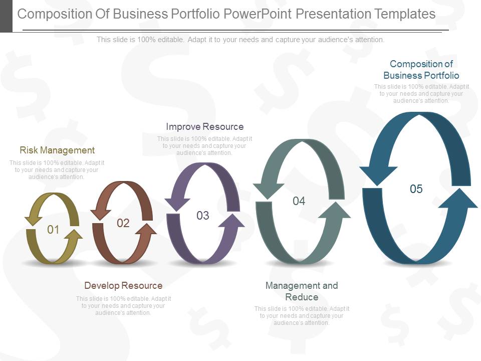 Composition Of Business Portfolio Powerpoint Presentation Templates