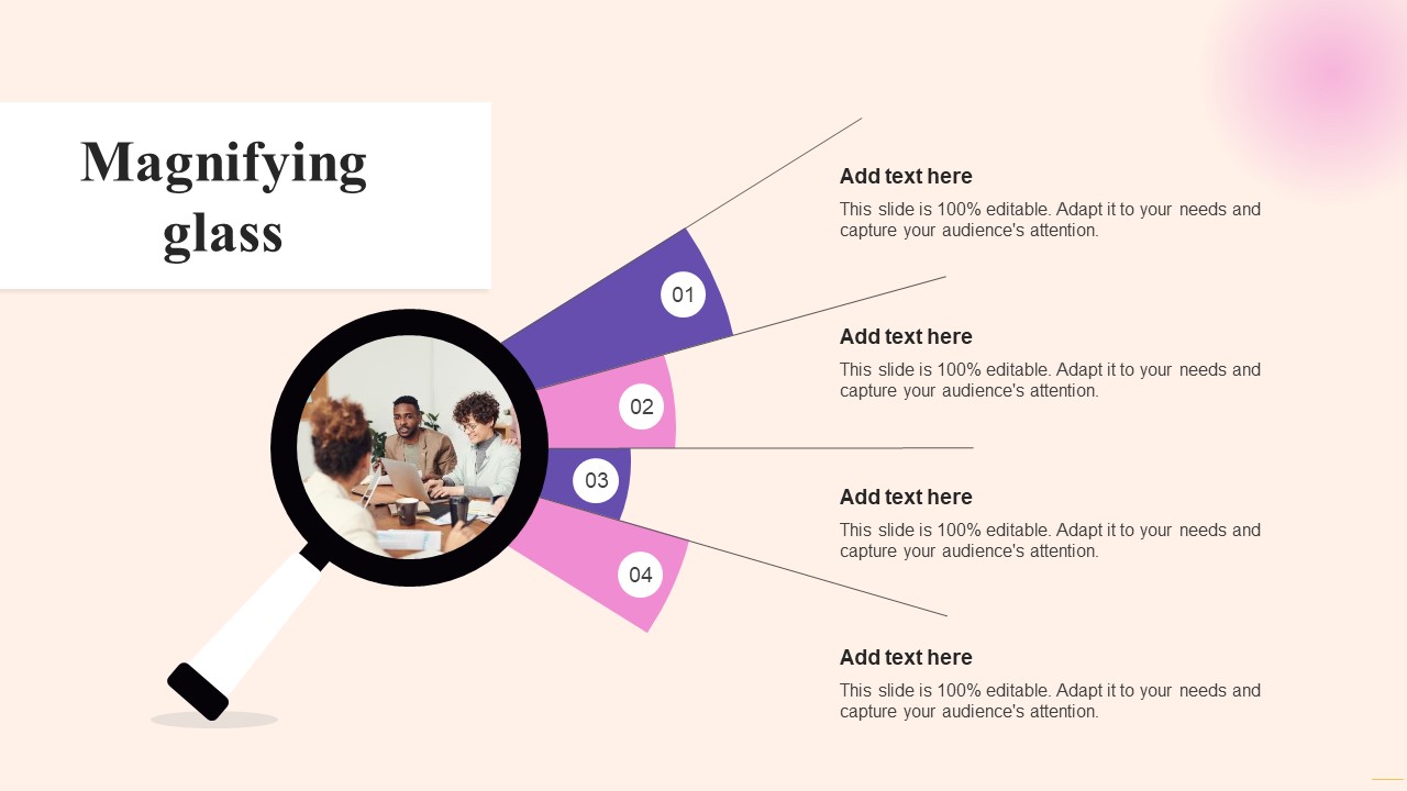 Comprehensive Guide To Build Marketing Magnifying Glass Ppt Portfolio Slide Download PDF