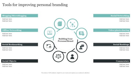 Comprehensive Personal Branding Guidelines Tools For Improving Personal Branding Mockup PDF