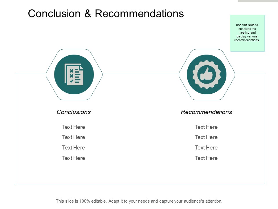 Conclusion And Recommendations Ppt PowerPoint Presentation Icon Good