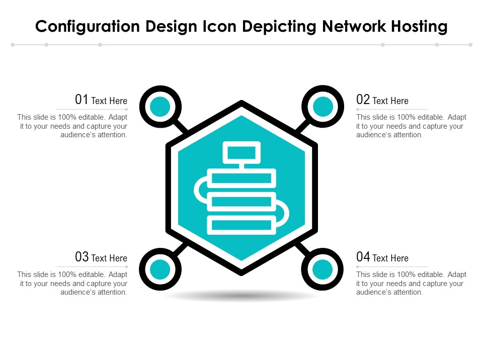 Configuration Design Icon Depicting Network Hosting Ppt PowerPoint Presentation Slide PDF