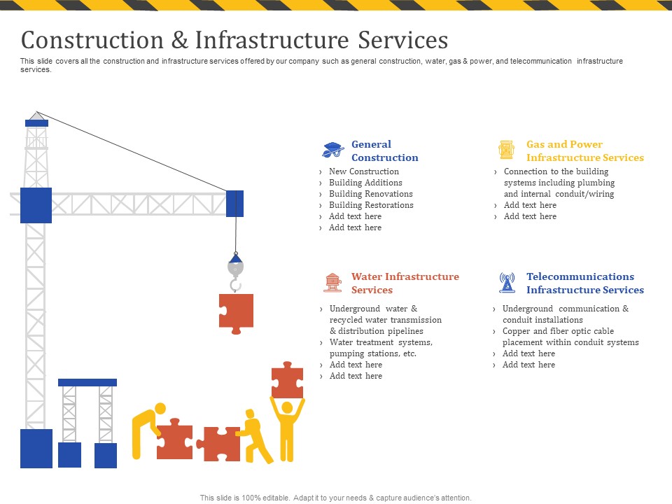 Construction Business Company Profile Construction And Infrastructure Services Inspiration PDF