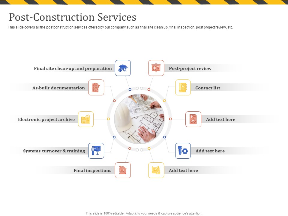 Construction Business Company Profile Post Construction Services Ppt Summary Design Inspiration PDF