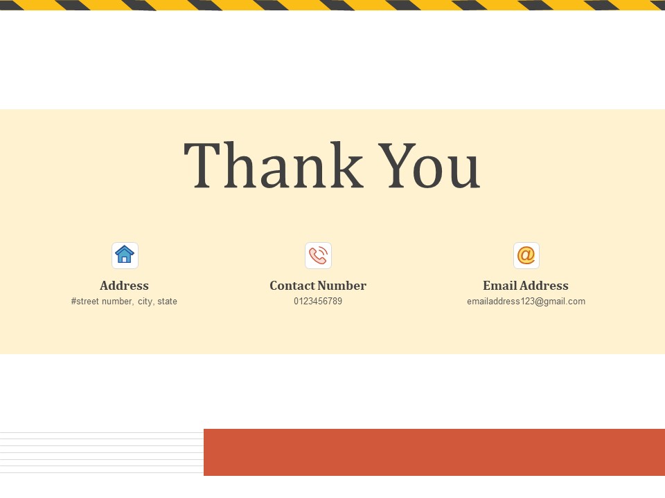 Construction Business Company Profile Thank You Ppt Background Images PDF