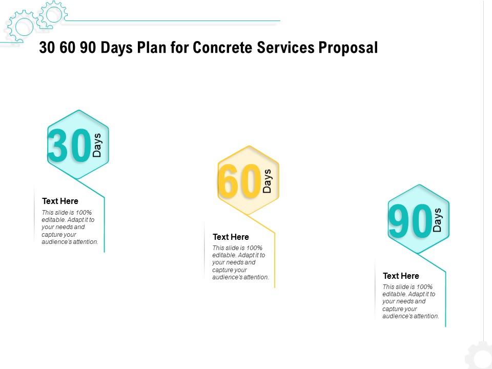Construction Material Service 30 60 90 Days Plan For Concrete Services Proposal Topics PDF