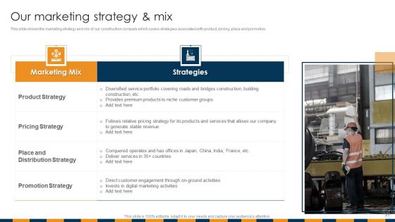 Construction Services Company Profile Ppt PowerPoint Presentation Complete Deck With Slides