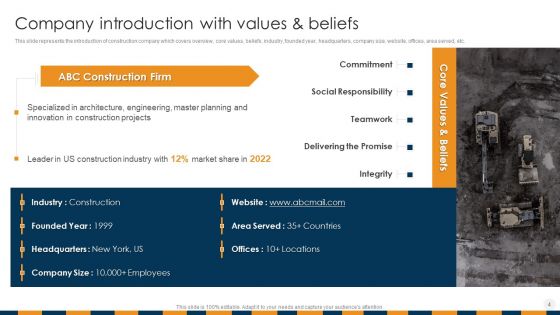 Construction Services Company Profile Ppt PowerPoint Presentation Complete Deck With Slides