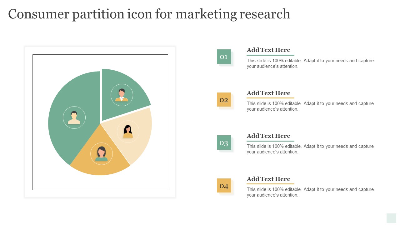 Consumer Partition Icon For Marketing Research Icons PDF