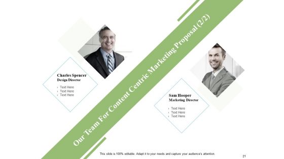 Content Centric Marketing Proposal Ppt PowerPoint Presentation Complete Deck With Slides