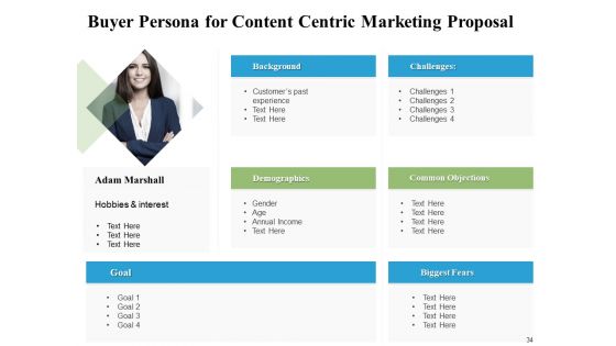 Content Centric Marketing Proposal Ppt PowerPoint Presentation Complete Deck With Slides
