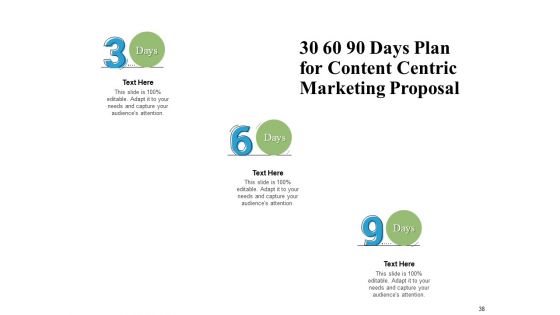 Content Centric Marketing Proposal Ppt PowerPoint Presentation Complete Deck With Slides