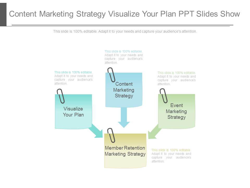 Content Marketing Strategy Visualize Your Plan Ppt Slides Show