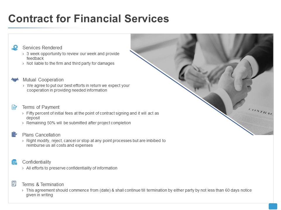 Contract For Financial Services Opportunity Ppt PowerPoint Presentation Model Graphic Tips