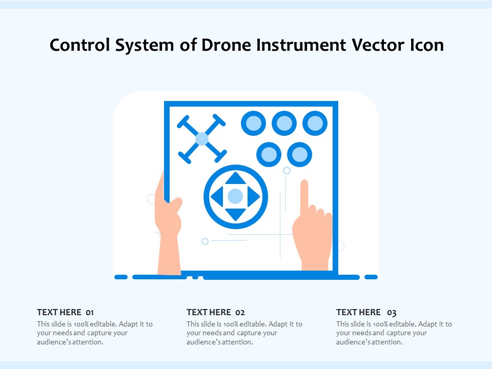 Control System Of Drone Instrument Vector Icon Ppt PowerPoint Presentation File Design Ideas PDF
