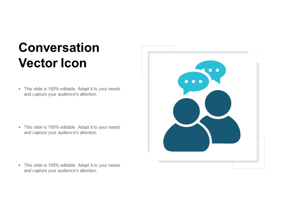 Conversation Vector Icon Ppt PowerPoint Presentation Slides Template
