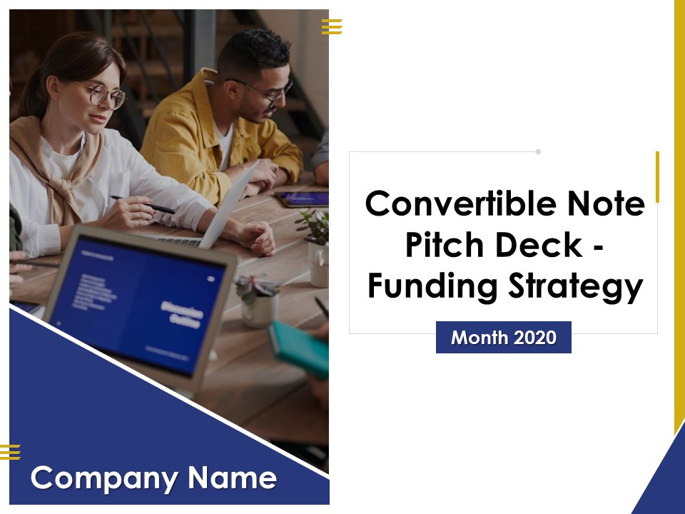 Convertible Note Pitch Deck Funding Strategy Ppt PowerPoint Presentation Complete Deck With Slides