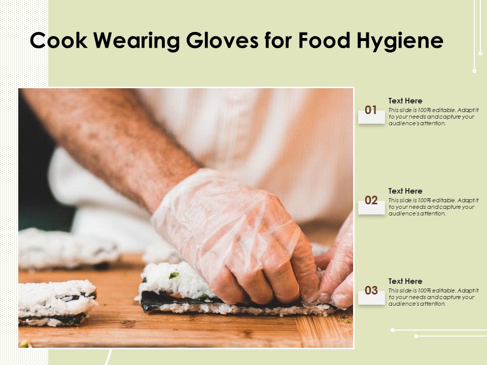 Cook Wearing Gloves For Food Hygiene Ppt PowerPoint Presentation Gallery Graphics Pictures PDF