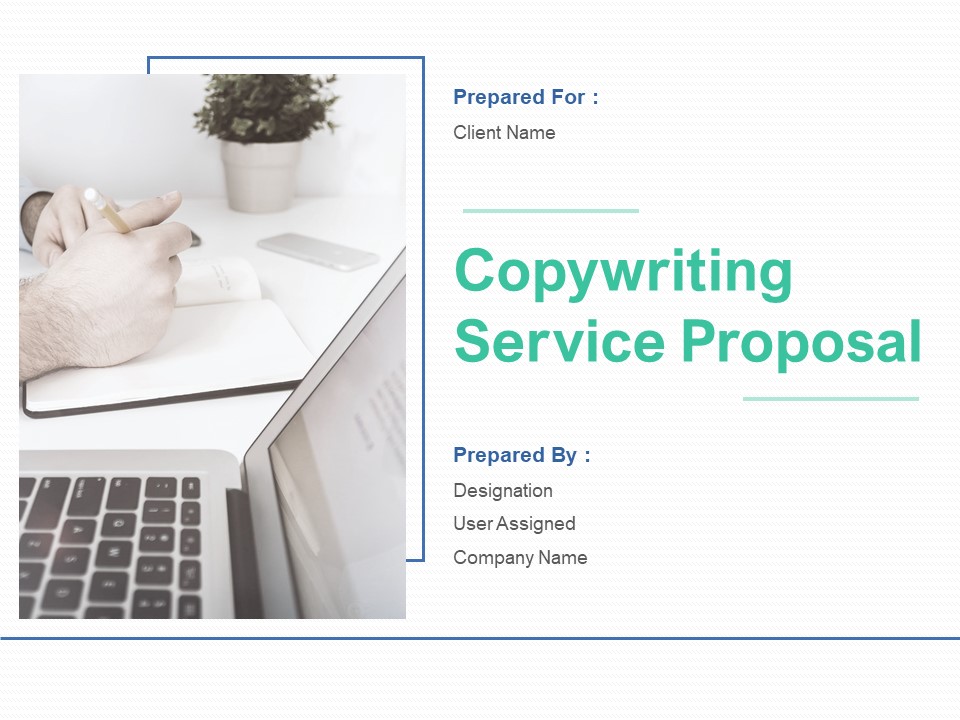 Copywriting Service Proposal Ppt PowerPoint Presentation Complete Deck With Slides