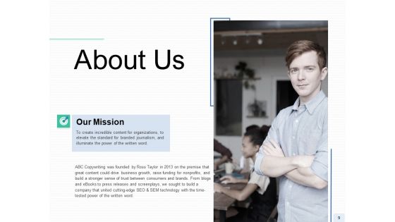 Copywriting Service Proposal Ppt PowerPoint Presentation Complete Deck With Slides