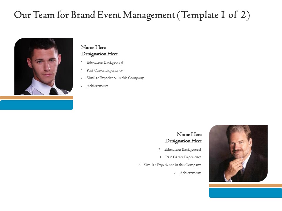 Corporate Event Planning Management Our Team For Brand Event Management Achievements Diagrams PDF