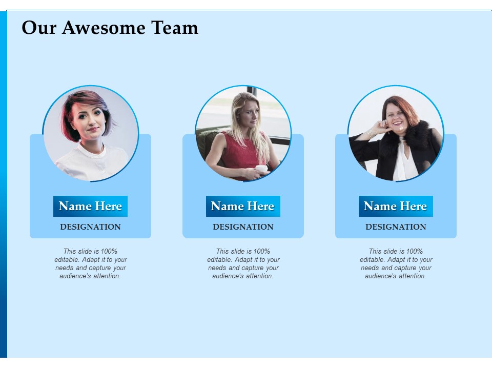 Corporate Fundraising Ideas And Strategies Our Awesome Team Ppt Ideas Outline PDF