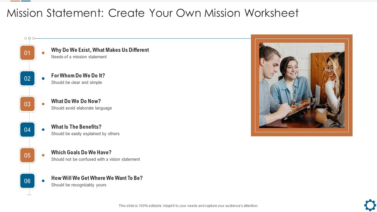 Corporate Goals And Strategic Position Summary Mission Statement Create Your Own Mission Worksheet Ppt Layouts Graphics Tutorials PDF