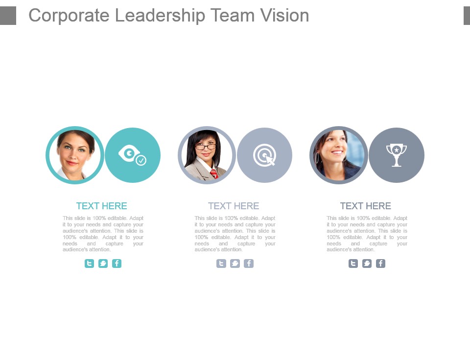 Corporate Leadership Team Vision Powerpoint Slide Show
