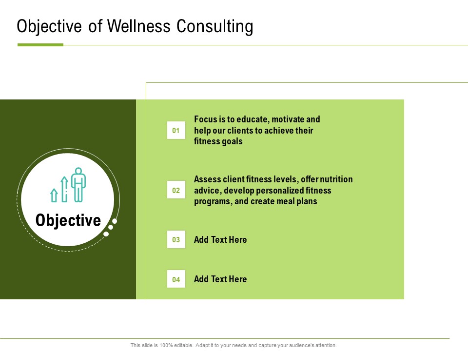 Corporate Wellness Consultant Objective Of Wellness Consulting Elements PDF