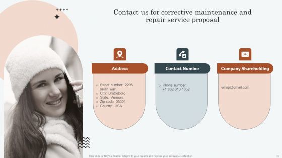 Corrective Maintenance And Repair Service Proposal Ppt PowerPoint Presentation Complete Deck With Slides