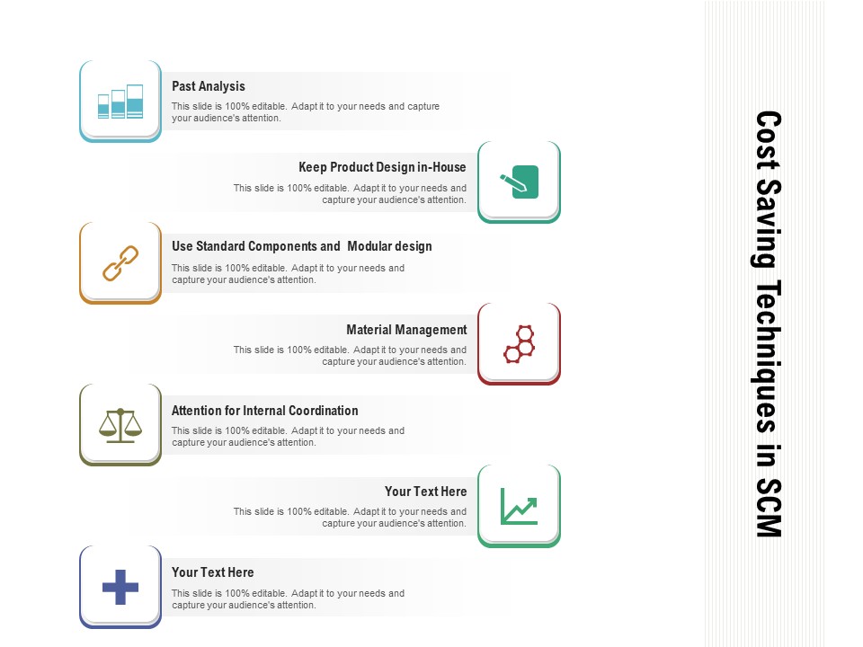 Cost Saving Techniques In SCM Ppt PowerPoint Presentation Gallery Infographics PDF