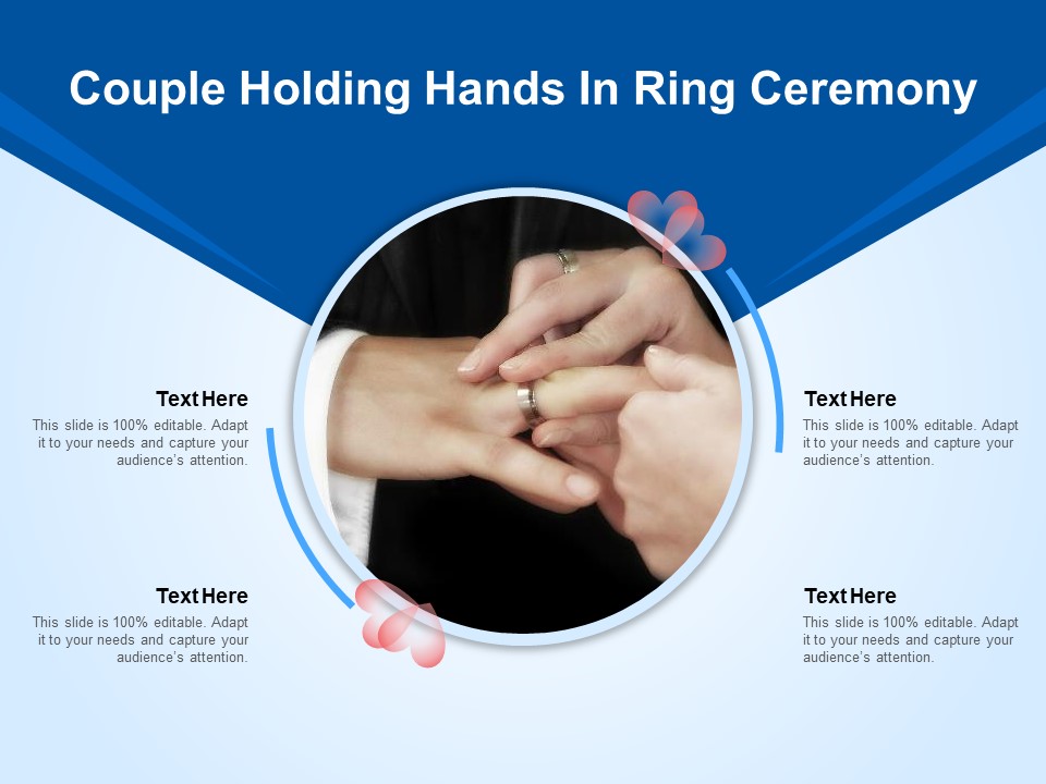 Couple Holding Hands In Ring Ceremony Ppt PowerPoint Presentation Professional Format PDF