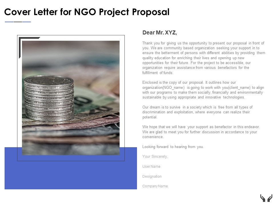 Cover Letter For Ngo Project Proposal Ppt Powerpoint Presentation Summary Influencers