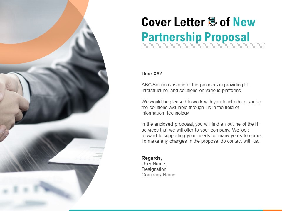 Cover Letter Of New Partnership Proposal Ppt PowerPoint Presentation Styles Slide