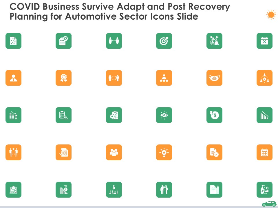 Covid Business Survive Adapt And Post Recovery Planning For Automotive Sector Icons Slide Ppt Styles Slide Download PDF
