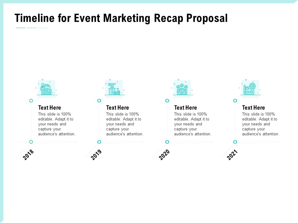 Craft The Perfect Event Proposal Timeline For Event Marketing Recap Proposal Clipart PDF