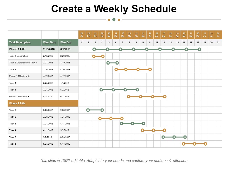 Create A Weekly Schedule Ppt PowerPoint Presentation Styles Background Image
