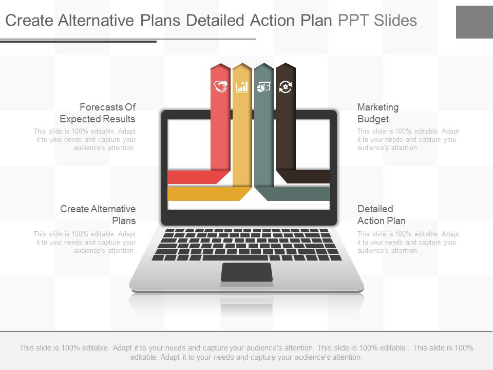 Create Alternative Plans Detailed Action Plan Ppt Slides