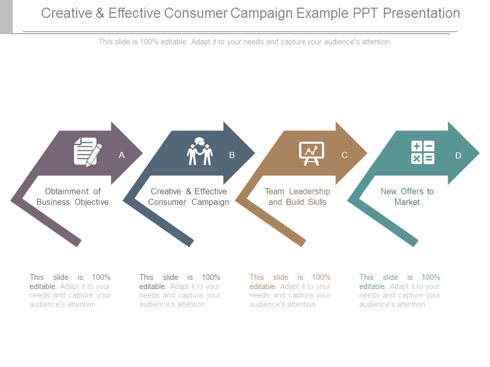 Creative And Effective Consumer Campaign Example Ppt Presentation