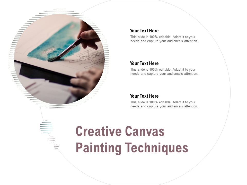 Creative Canvas Painting Techniques Ppt PowerPoint Presentation Ideas Graphic Tips