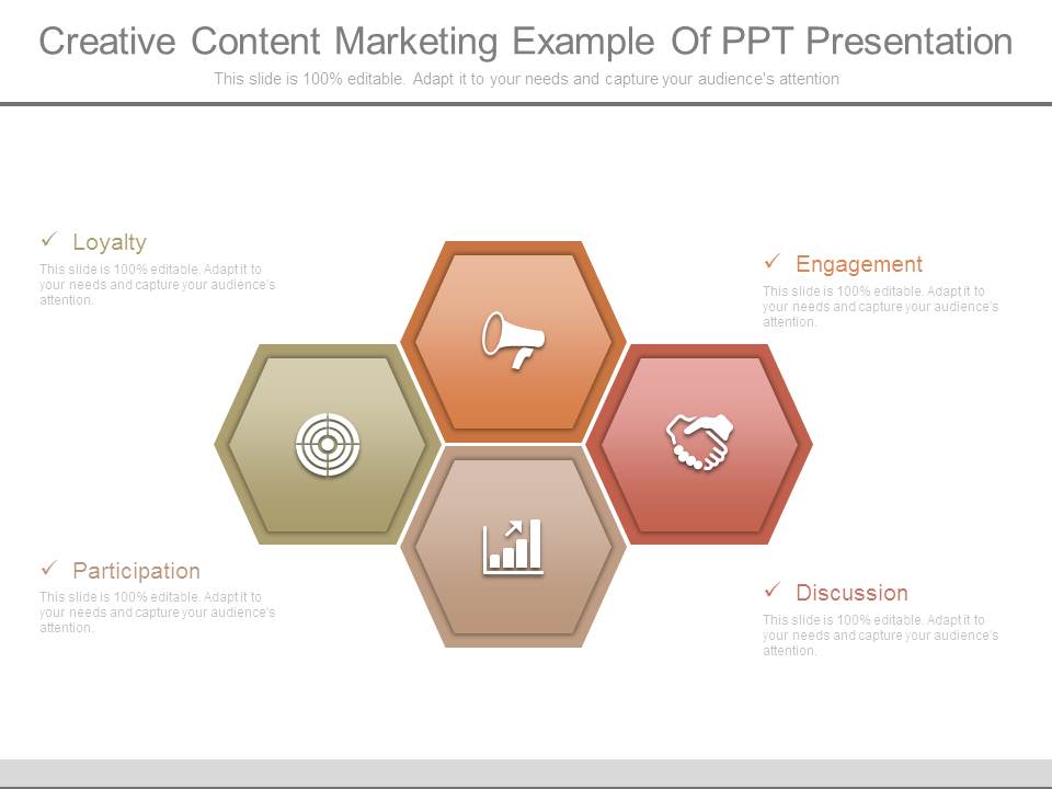 Creative Content Marketing Example Of Ppt Presentation