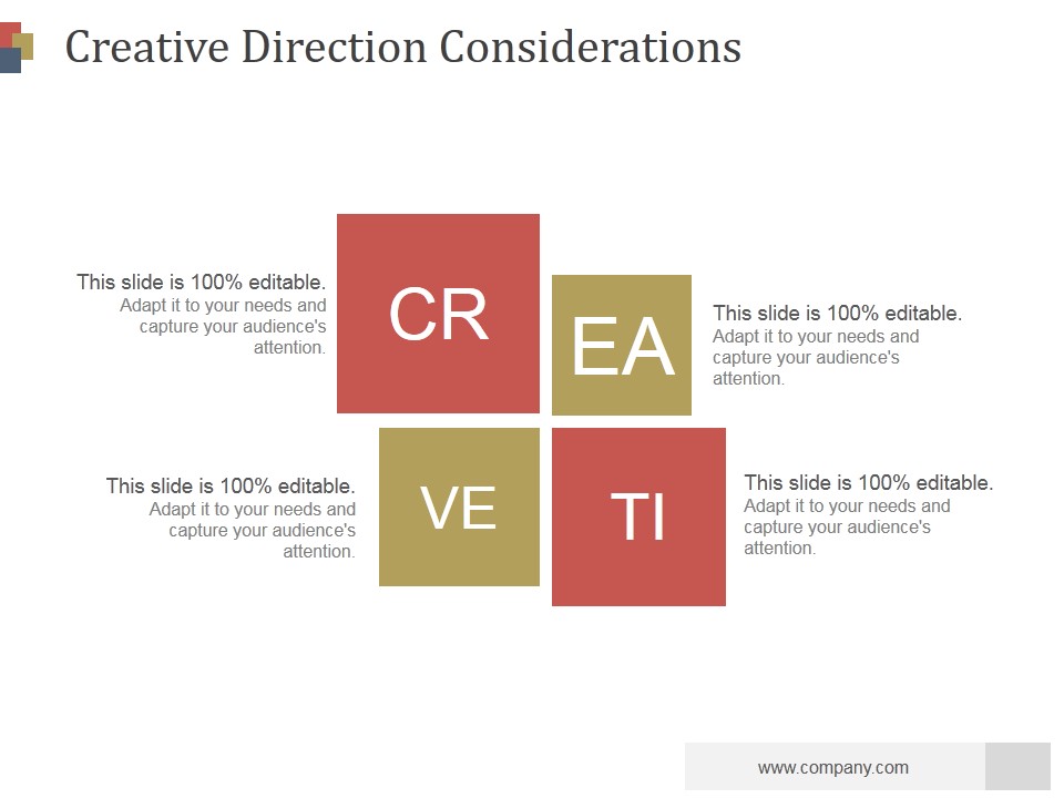 Creative Direction Considerations Ppt PowerPoint Presentation Graphics