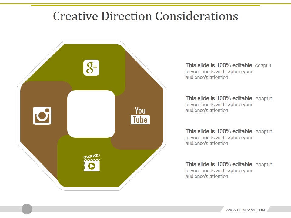 Creative Direction Considerations Ppt PowerPoint Presentation Layouts Graphics