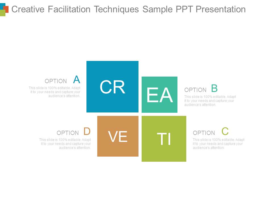 Creative Facilitation Techniques Sample Ppt Presentation