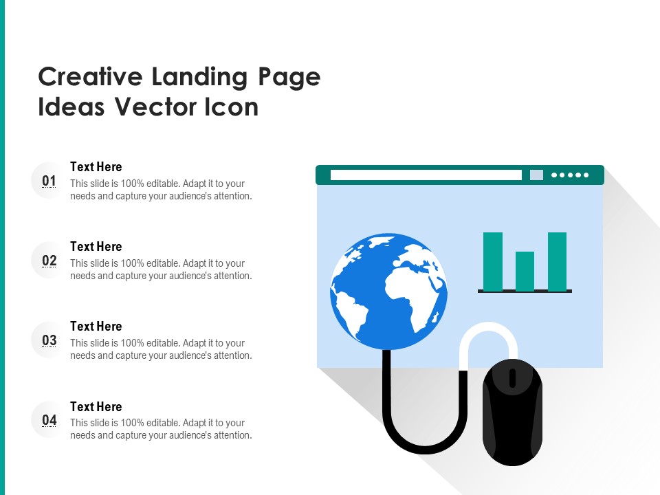 Creative Landing Page Ideas Vector Icon Ppt PowerPoint Presentation Gallery Smartart PDF