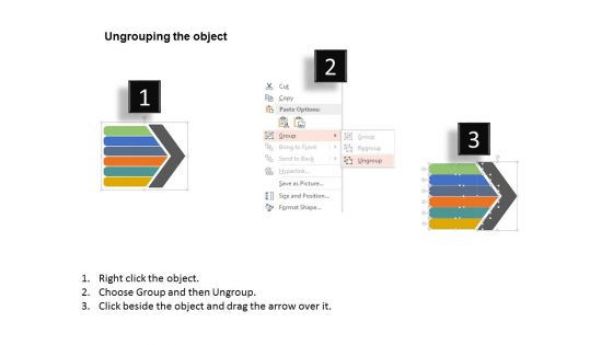 Creative Text Boxes With Arrow Free PowerPoint Template